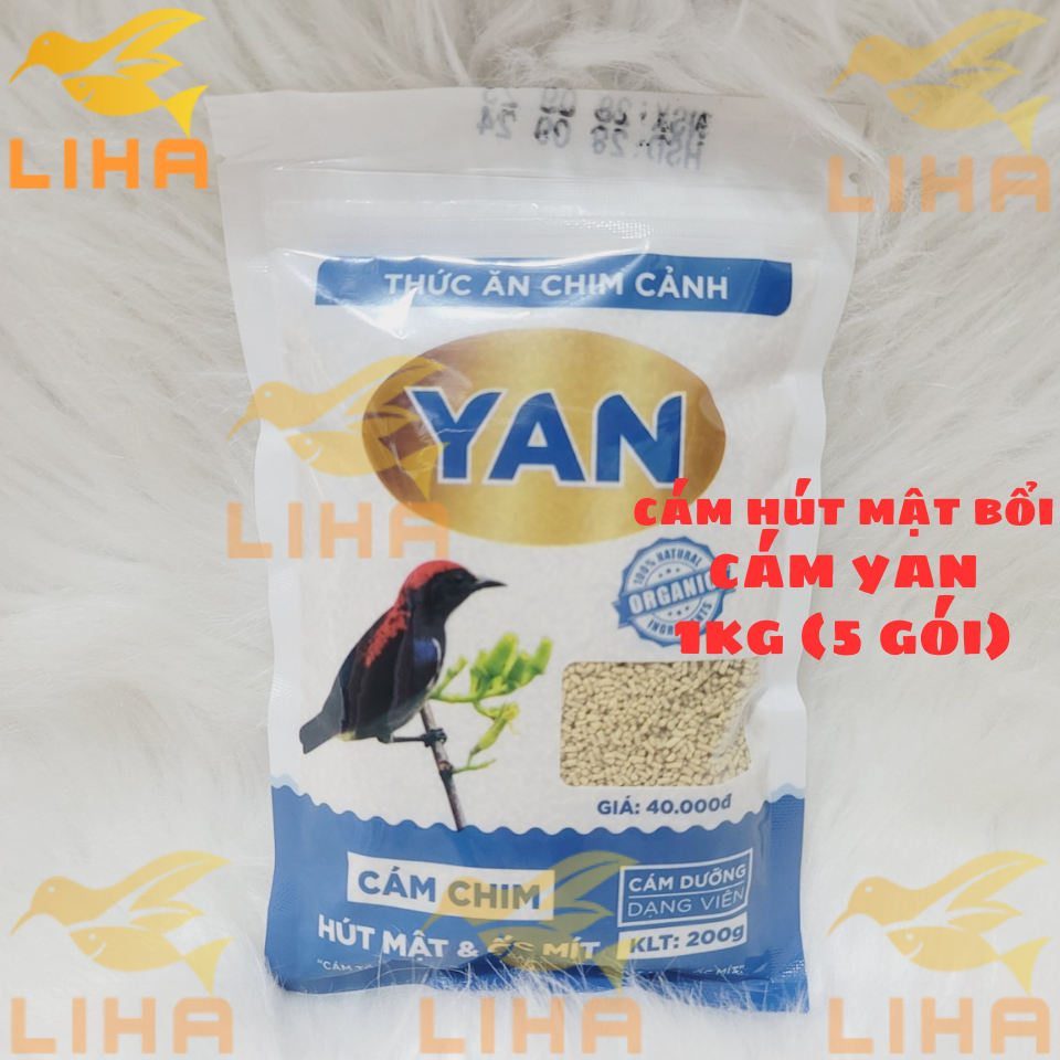 Combo 1KG Cám Hút Mật BỔI - Thức Ăn Chim Hút Mật Lê Thịnh, Yan, Gia Kiệm