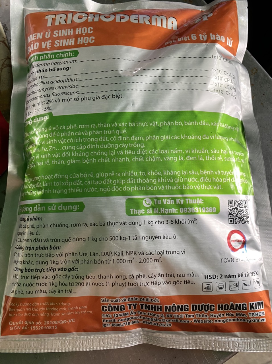 Men ủ Rác nhà bếp Trichoderma - 1kg/Men ủ Trichoderma/Nấm trichoderma/Trichoderma-Humic/Men ủ vi sinh Trichoderma/Bio - Organic