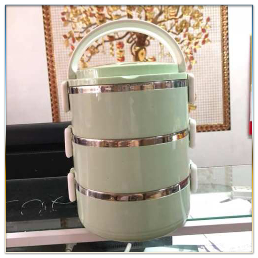 Cặp Lồng Cơm 3 Tầng Lúa Mạch