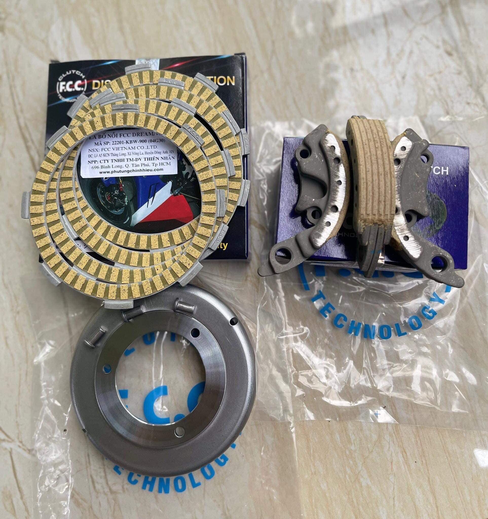 Bộ côn xe máy chuông côn fcc - ba búa sịn fcc - lá côn sịn fcc hàng chính hãng