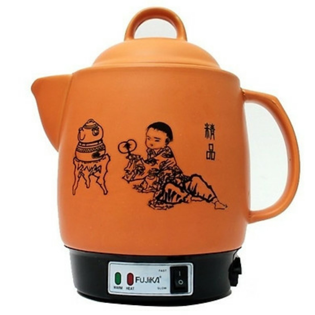 Siêu Sắc Thuốc,Ấm Sắc Thuốc Fujika FJ-CK33 (Màu Vàng) – Dung Tích Lớn 3 Lít,Công Xuất Hoạt Động Mạnh Mẽ 450w,Chất Liệu Gốm Bát Tràng Chịu Nhiệt Tốt,Không Chưa Chất Độc Hại,Chống Cháy Và Tự Động Ngắt Điện Khi Quá Nhiệt.