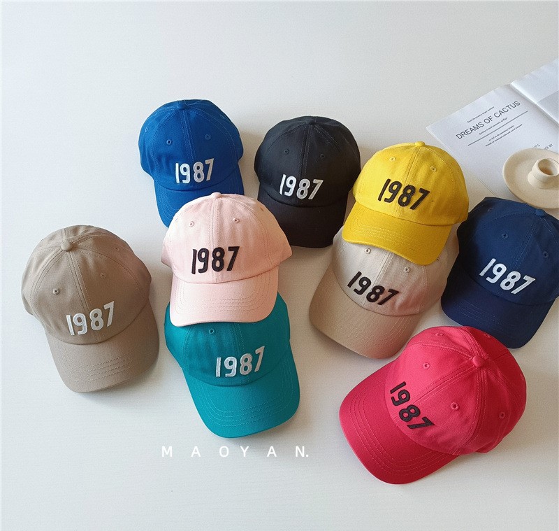 Mũ nón lưỡi trai số 1987 siêu ngầu cá tính phong cách Hàn cho bé 3-8 tuổi