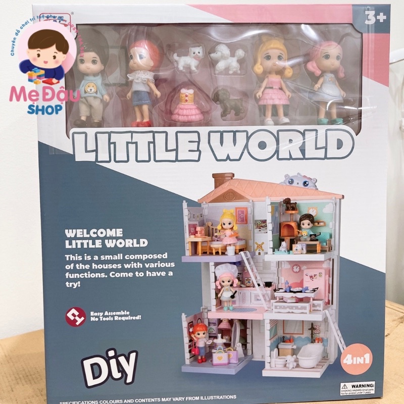 Bộ đồ chơi Ngôi nhà búp bê Little World