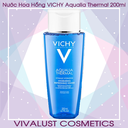[HCM]Nước Hoa Hồng VICHY Aqualia Thermal Hydrating Refreshing Water (200ml) - Giúp Săn Da Và Loại Bỏ Độc Tố