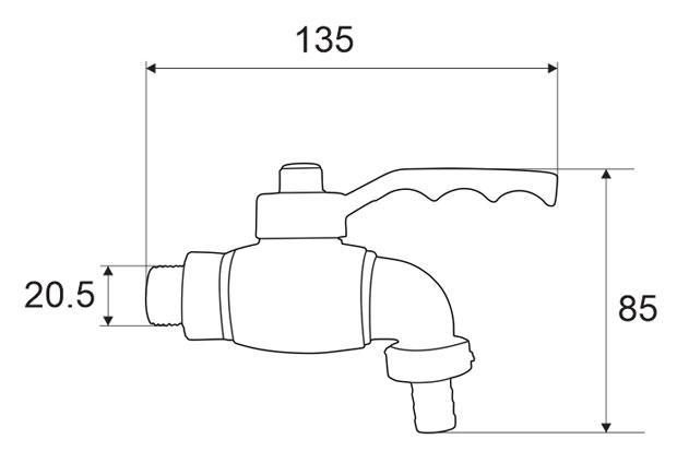 Combo 3 vòi xả lạnh PPR705