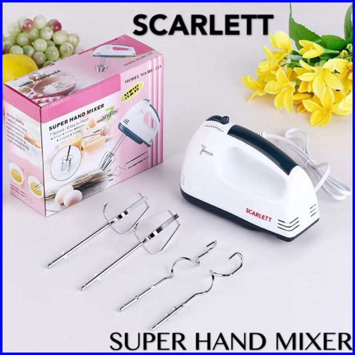 Máy Đánh Trứng Cầm Tay 7 Cấp Tốc Độ Scarlett