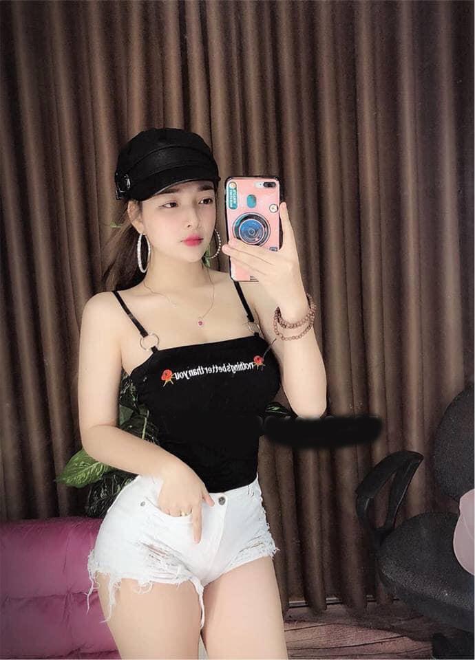 [HCM]Áo 2 dây hoa hồng Nothing mẫu mới cực xinh(kèm ảnh thât)