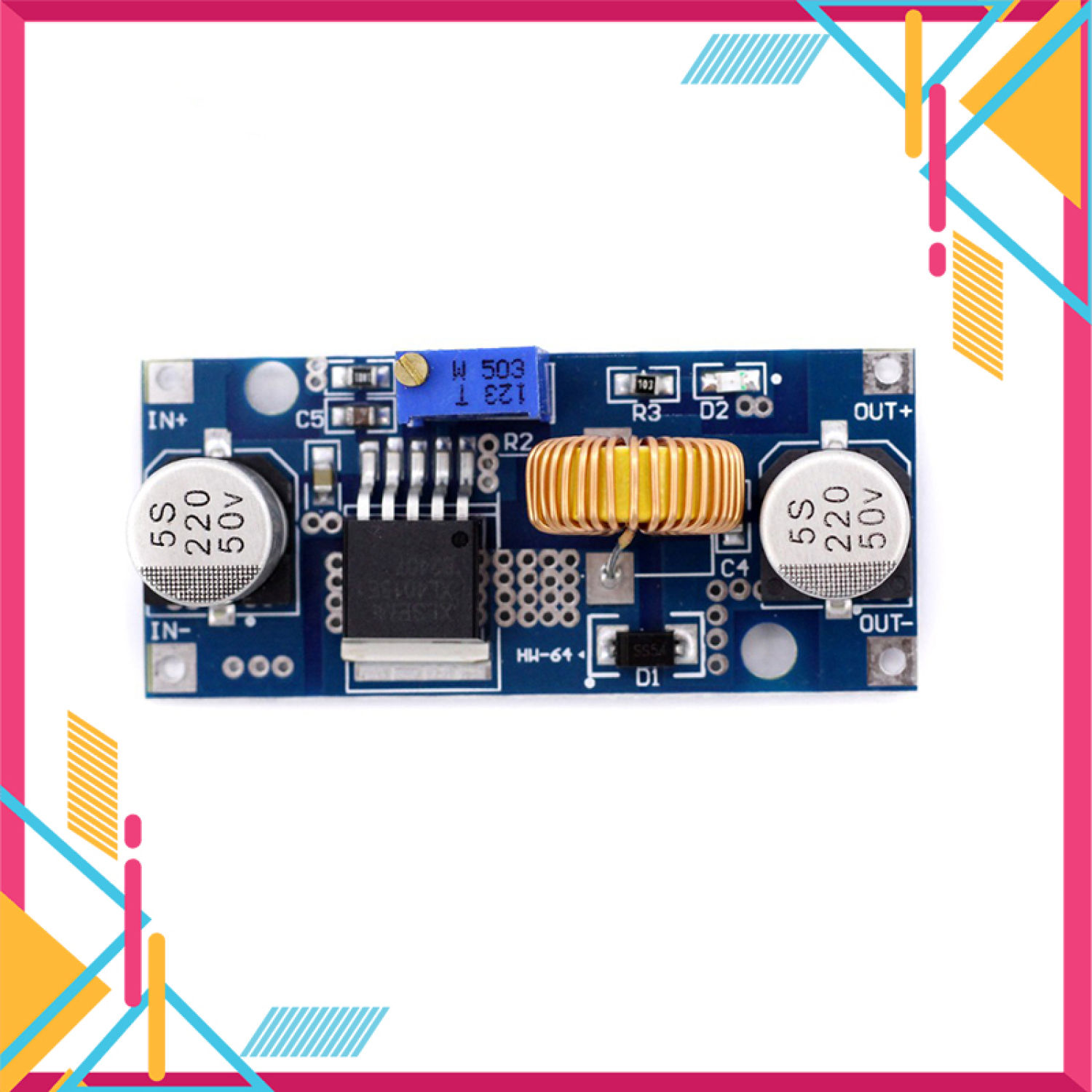 Module Hạ Áp Buck DC-DC 5A XL4015 DCDC 4V~38V