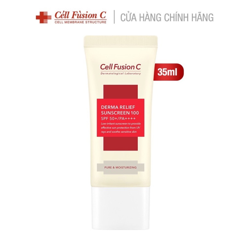 Kem Chống Nắng Cell Fusion C Derma Relief Suncreen 100 SPF 50+ PA++++ (35ml) cao cấp