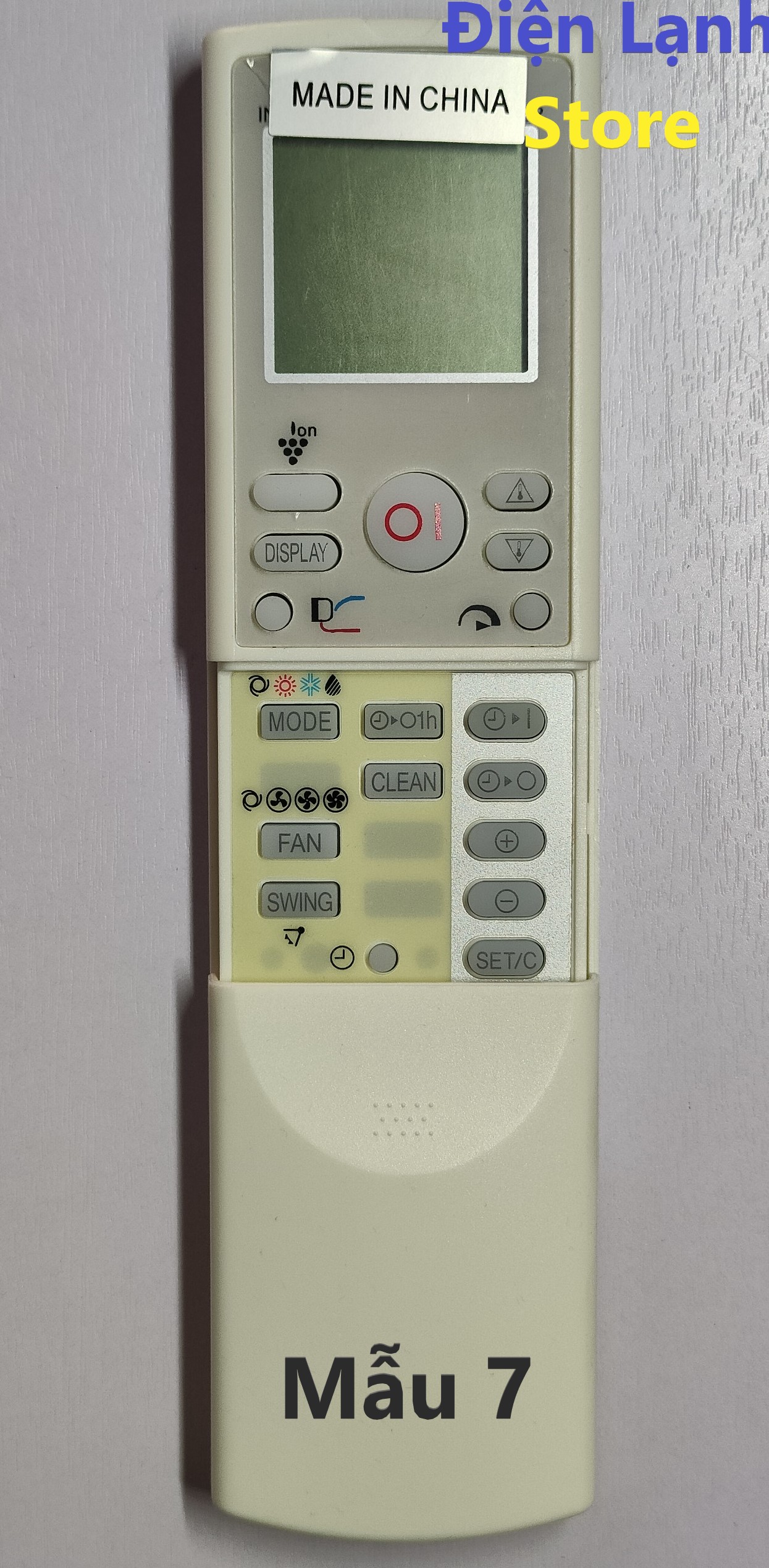 Remote máy lạnh Sharp các loại. (Tặng kèm cặp pin).
