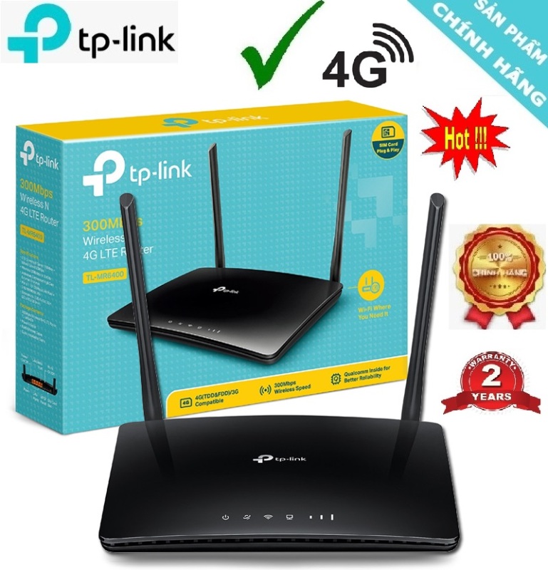 Bảng giá Bộ Phát WiFi Router 4G LTE MR6400 TPLink Có Cổng Lan Phong Vũ
