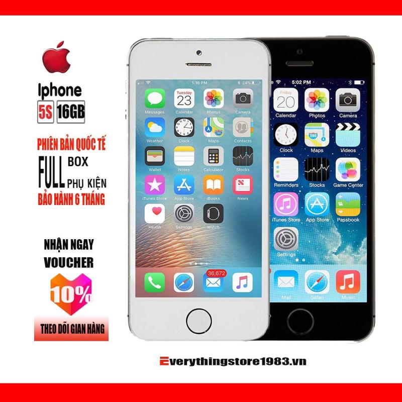 Điện thoại Apple iPhone 5 S- 16GB Fullbox - Bản quốc tế - Full phụ kiện - Bảo hành 6T - Everything store1983.vn