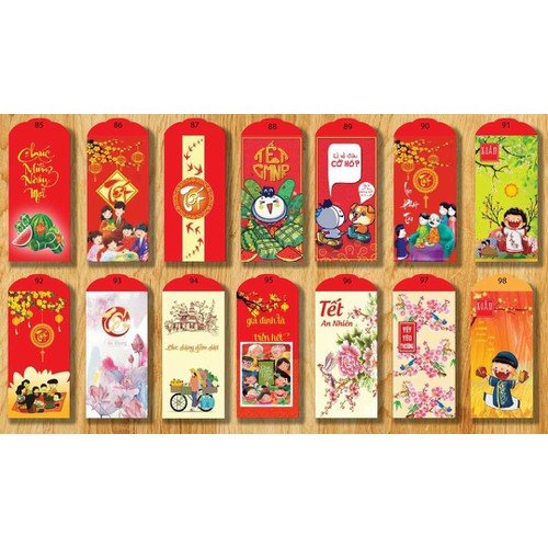 Bao lì xì 2024 tết hot trend 83 mẫu dễ thương, phong lixi đỏ truyền thống chibi đẹp độc lạ sỉ lẻ giá rẻ, bao lì xì tết quý mão 2024