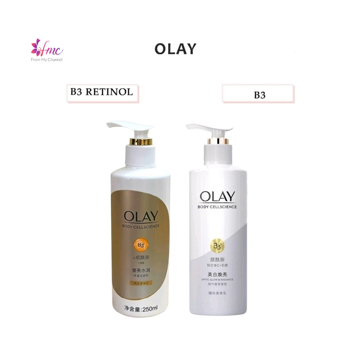 Sữa dưỡng thể  Olay B3 + Retinol Body Lotion