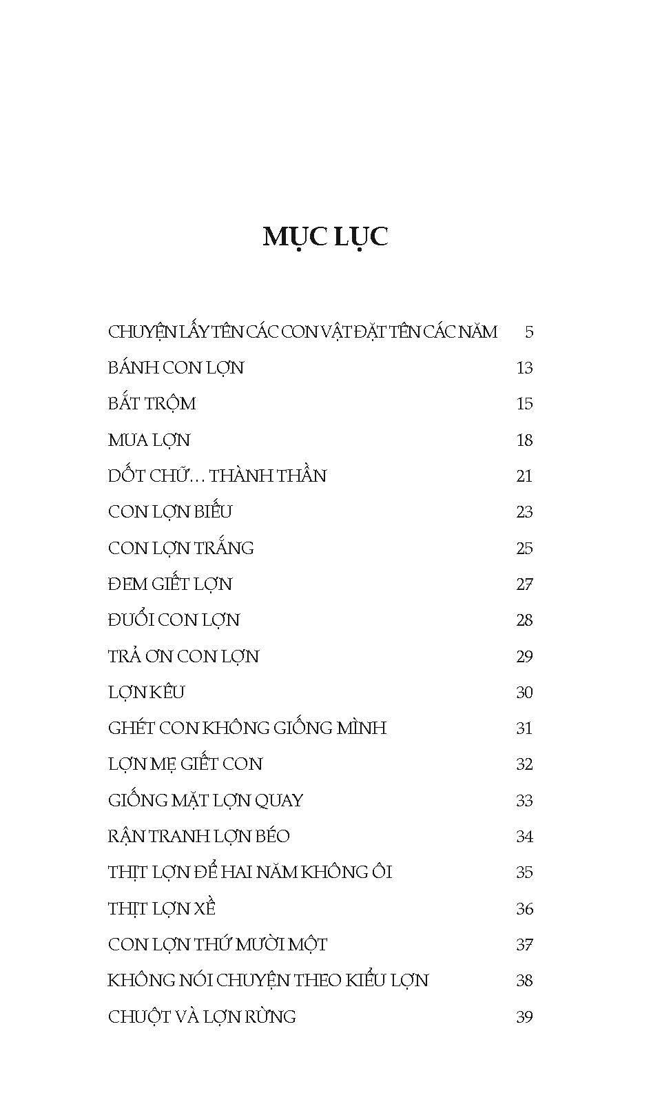 Những Câu Chuyện Về Lợn
