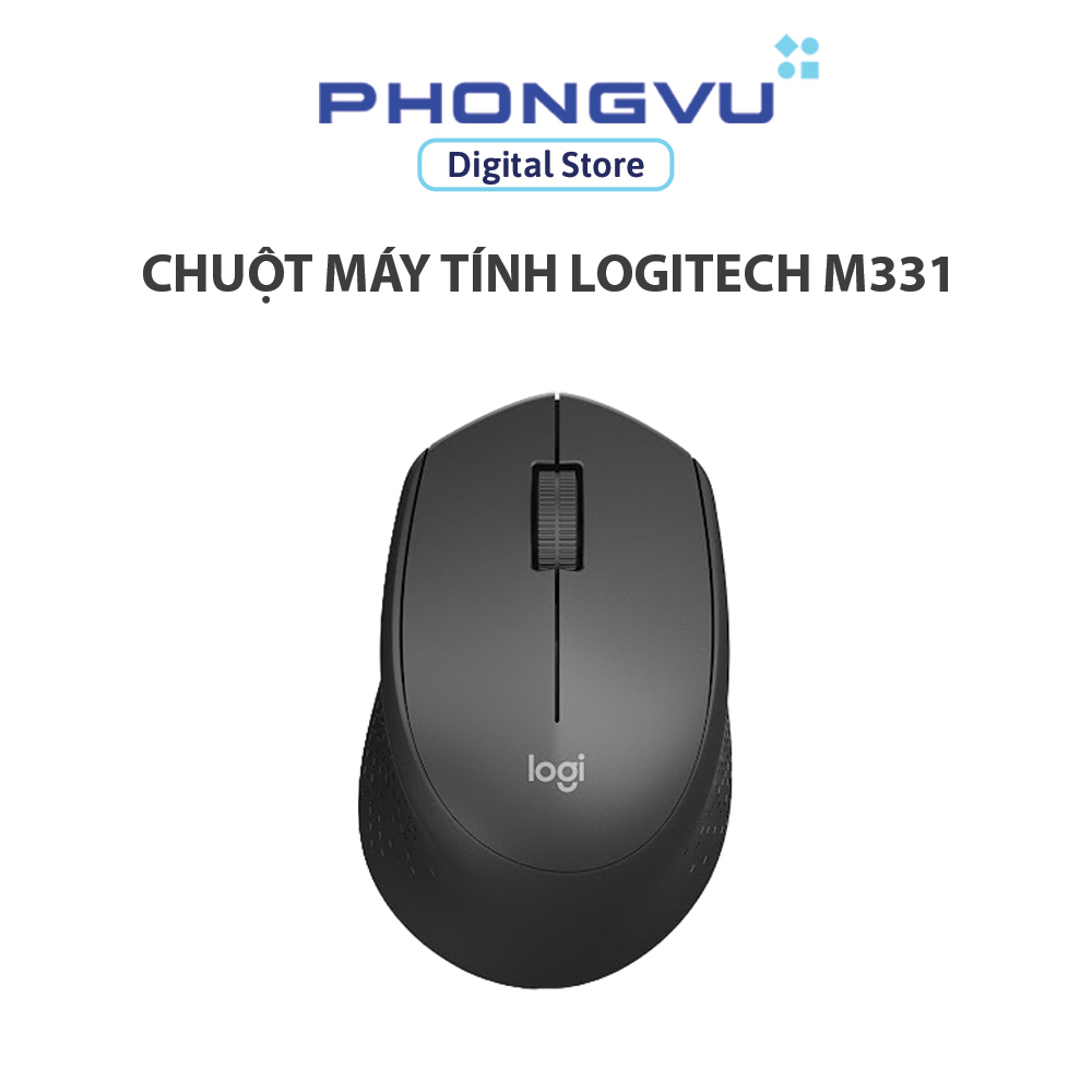 Chuột máy tính Logitech M331 (Đen) - Bảo hành 12 tháng