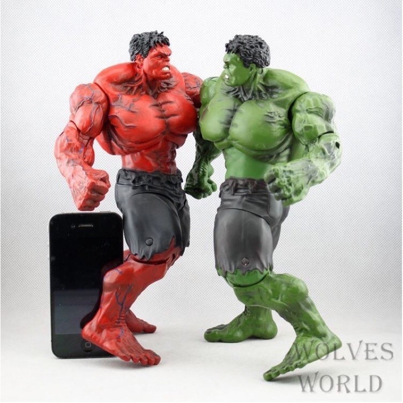 ﺴ☢♛  Mô hình người khổng lồ xanh Green Hulk và người khổng lồ đỏ Red Hulk siêu ngầu