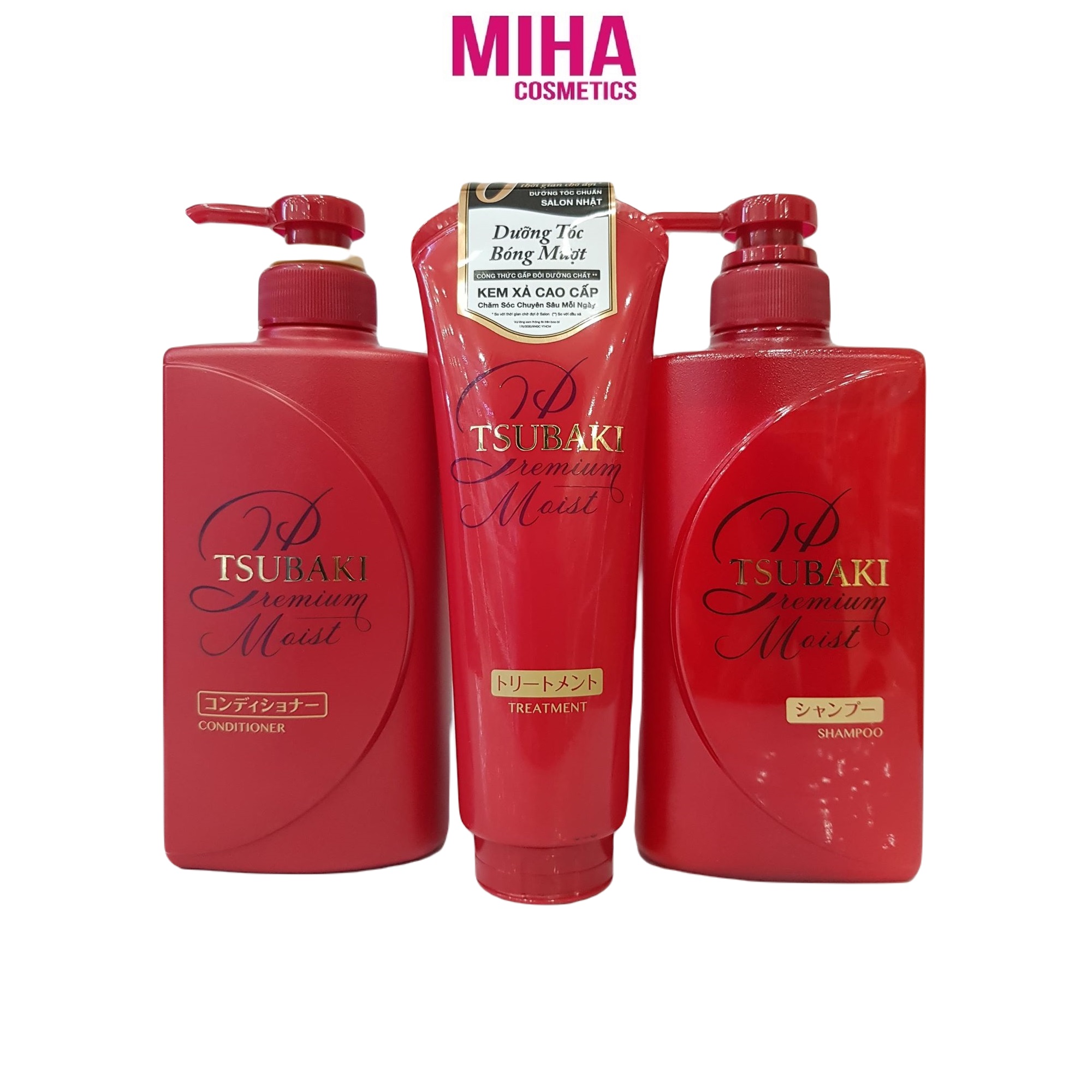 Dầu gội - dầu xả - kem xả hấp tsubaki premium moist