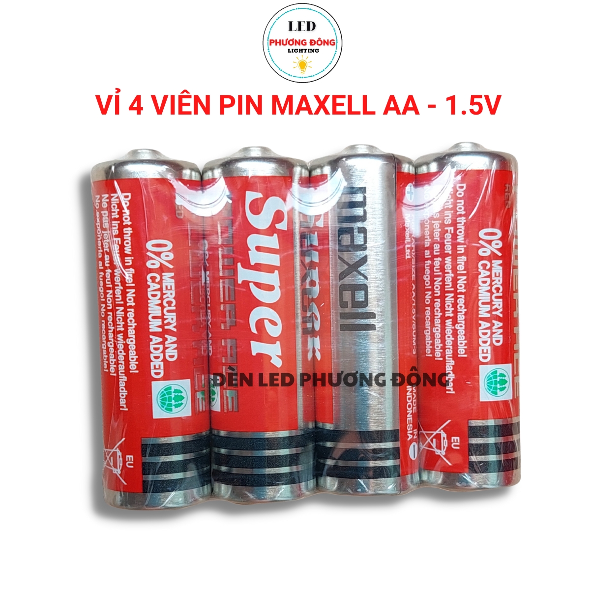 Pin AA - AAA Pin tiểu Super Maxell Đỏ 1.5V
