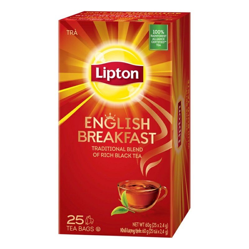 Trà LIpton túi lọc hộp 25 gói