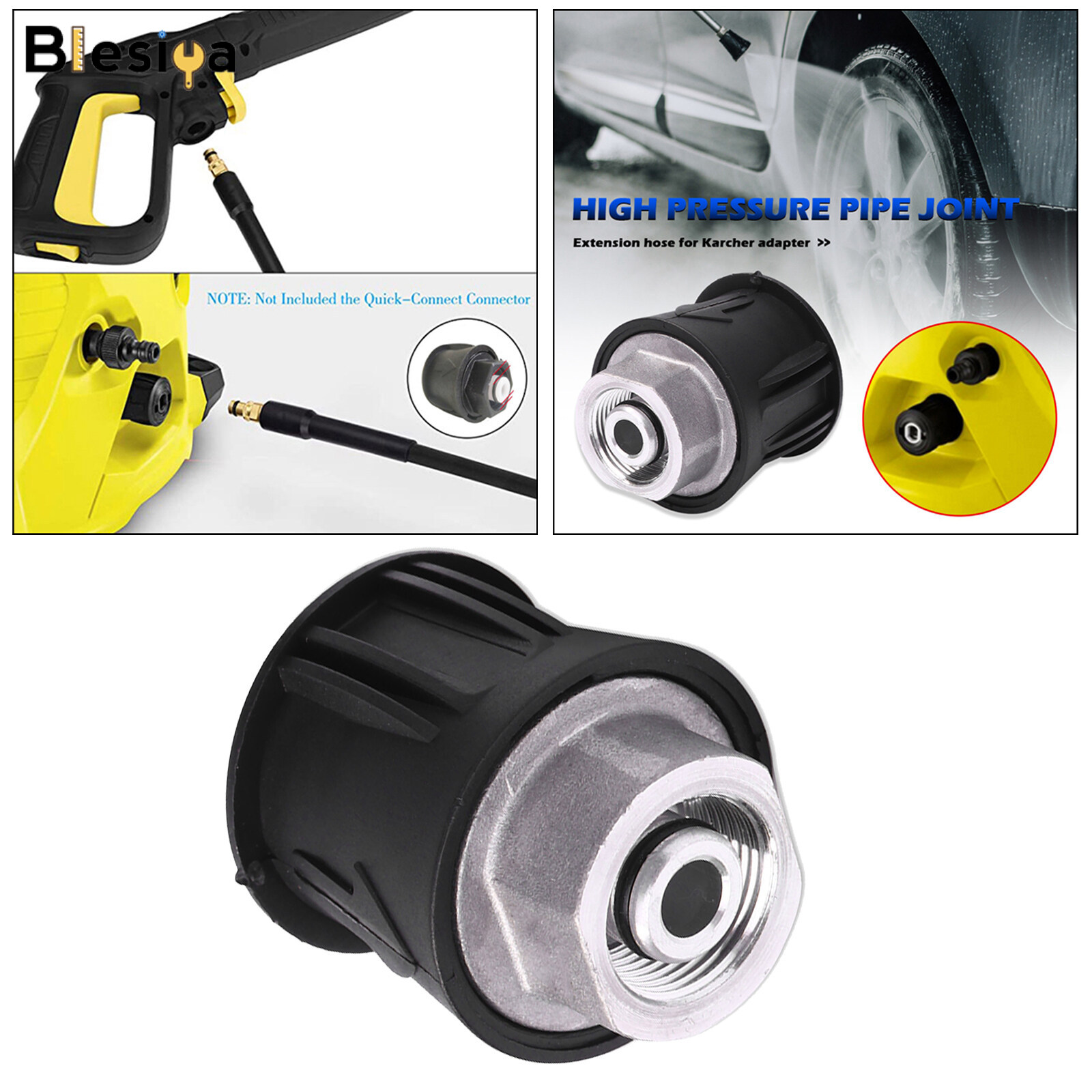 Blesiya Bộ Chuyển Đổi Ống Máy Giặt Đầu Nối M22, Phụ Tùng Vòi Rửa Áp Lực Karcher K