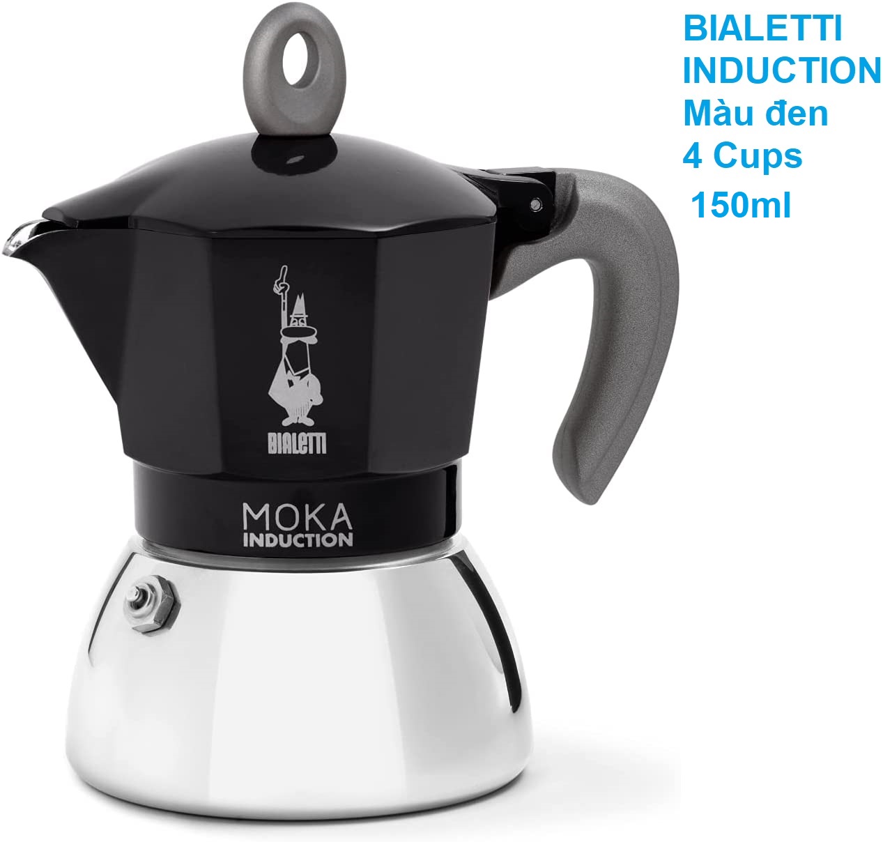 Ấm Pha Cà Phê BIALETTI MOKA INDUCTION (Dùng được Bếp từ) - BIALETTI - Made in Rumani