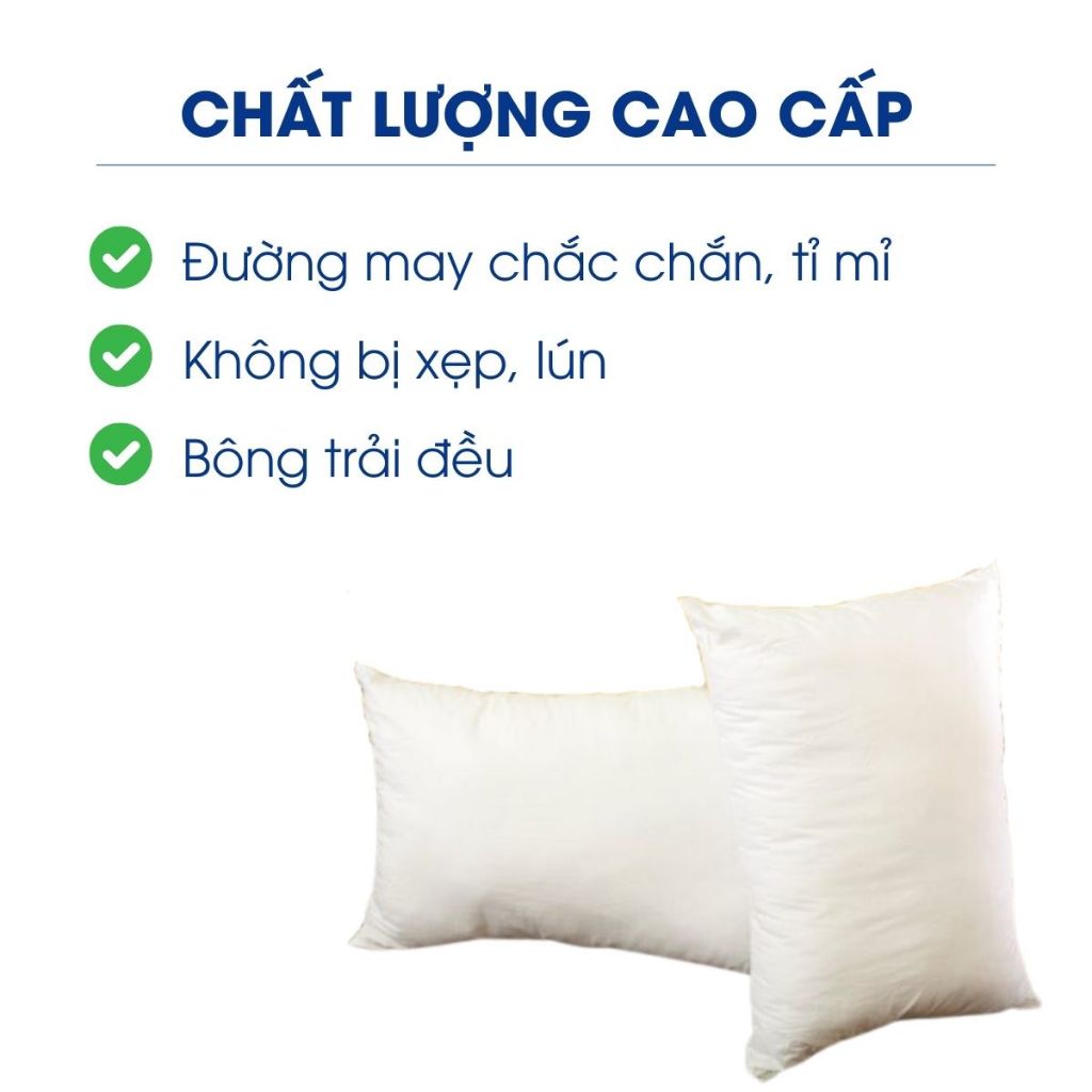 Ruột gối đầu cao cấp bông TCM Hanvico