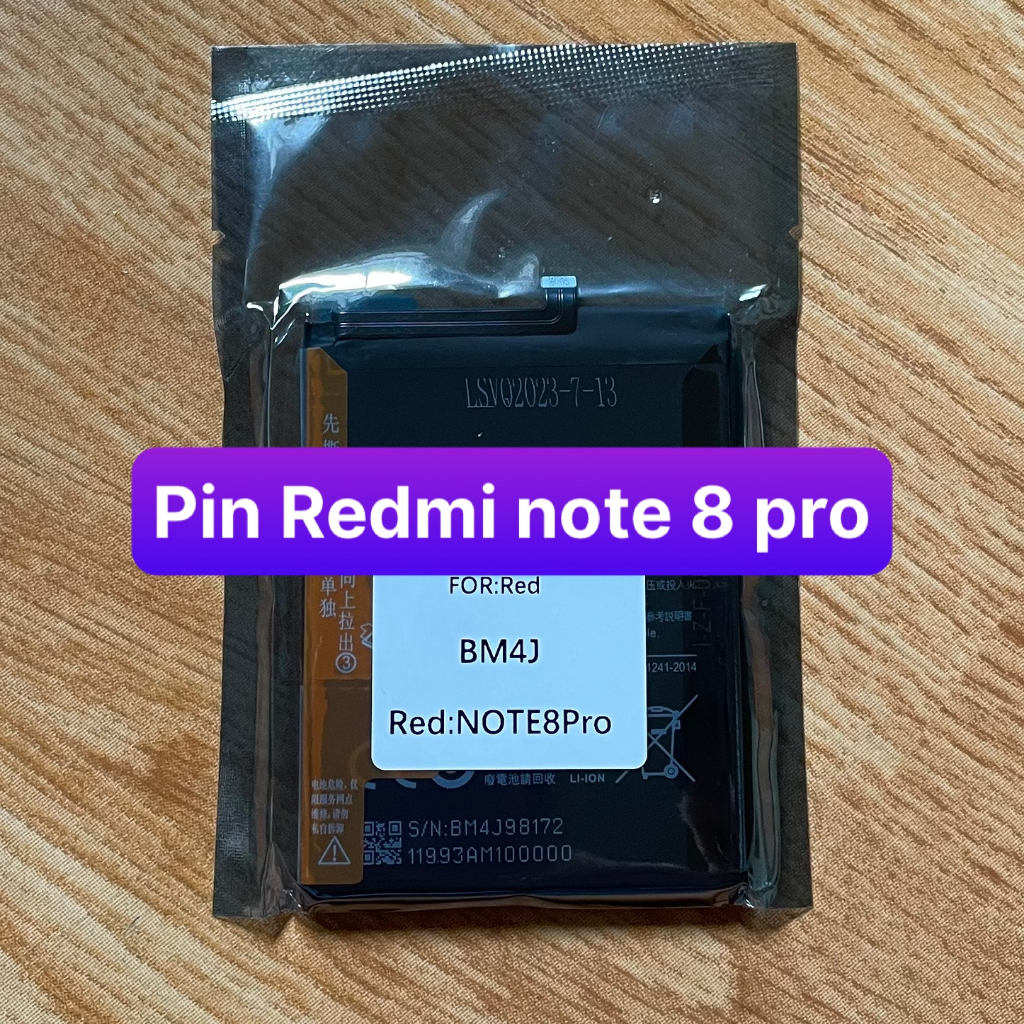 pin xiaomi Redmi note 8 pro mã BM4J (zin)