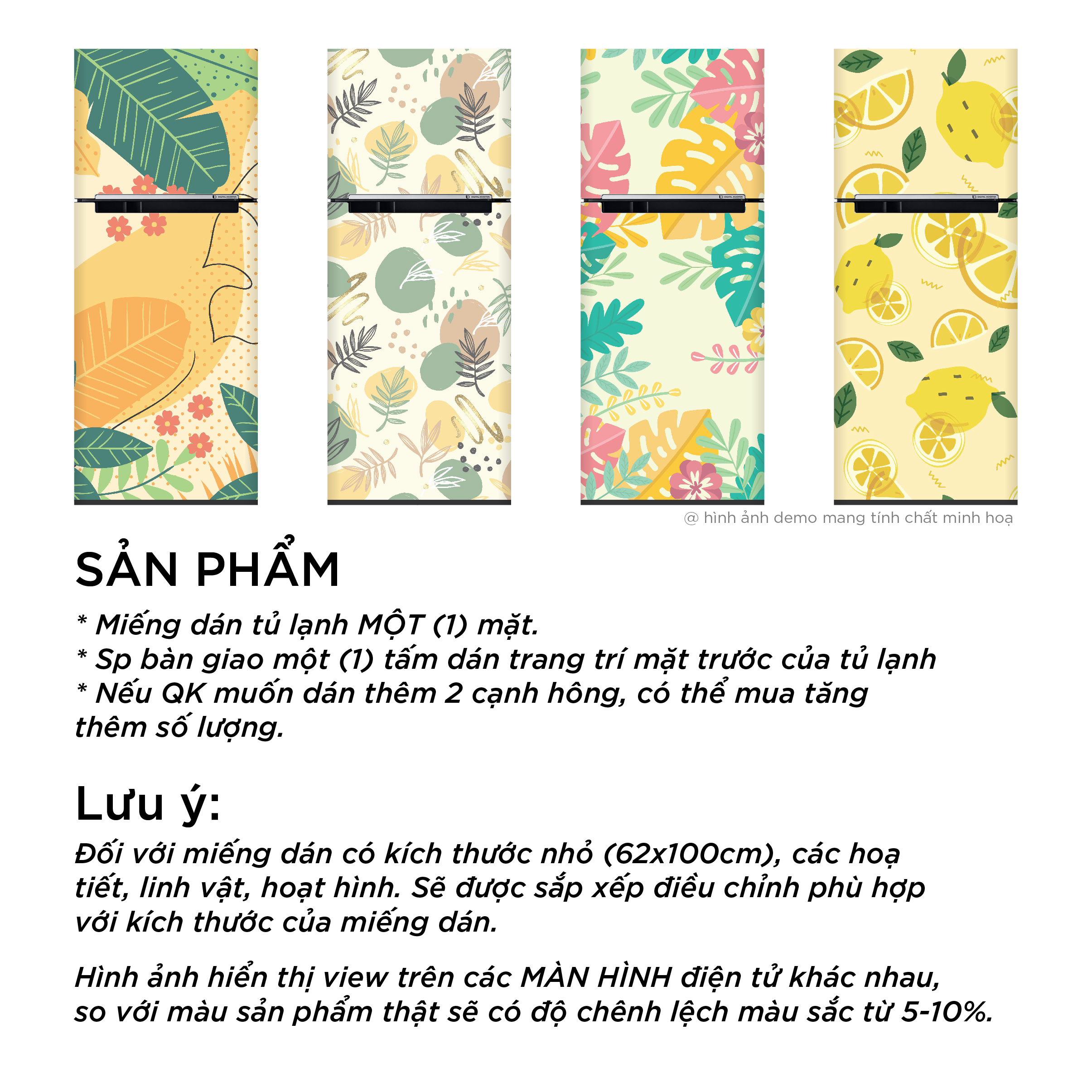Miếng dán tủ lạnh, decal dán tủ lạnh, giấy dán tủ lạnh - CBTL02