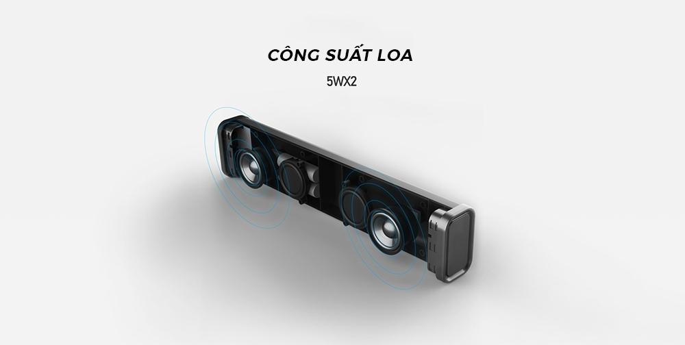 Loa Bluetooth Soundbar Mini Remax RB-M33 Fabric Series (Đen)