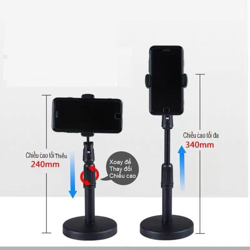 Giá đỡ kẹp điện thoại microphone stands l08 đế tròn để bàn - bền đẹp 3036