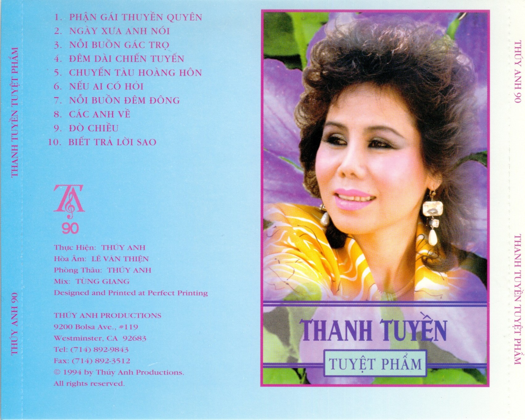 [MDCD] Đĩa CD Thanh Tuyền Tuyệt Phẩm