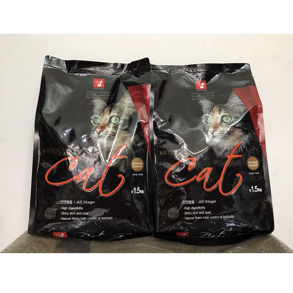 Thức Ăn Hạt Cat Eye 1.5KG Cho Mèo Mọi Lứa Tuổi (Hàn Quốc) - [Nông Trại Thú Cưng]