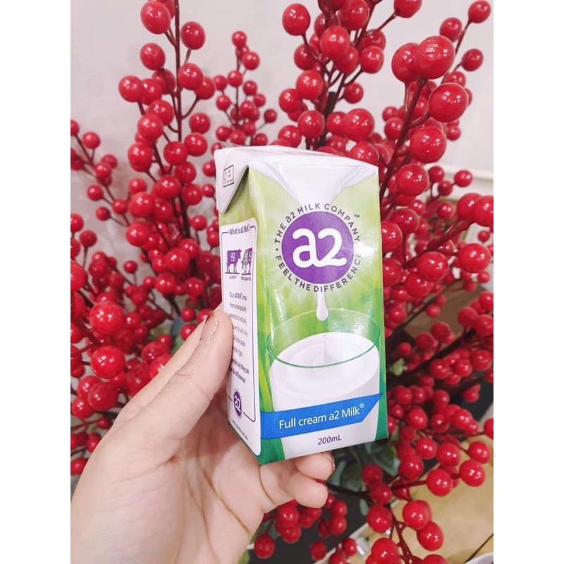 [1 Hộp] Sữa Nước A2 Nguyên Kem 200Ml