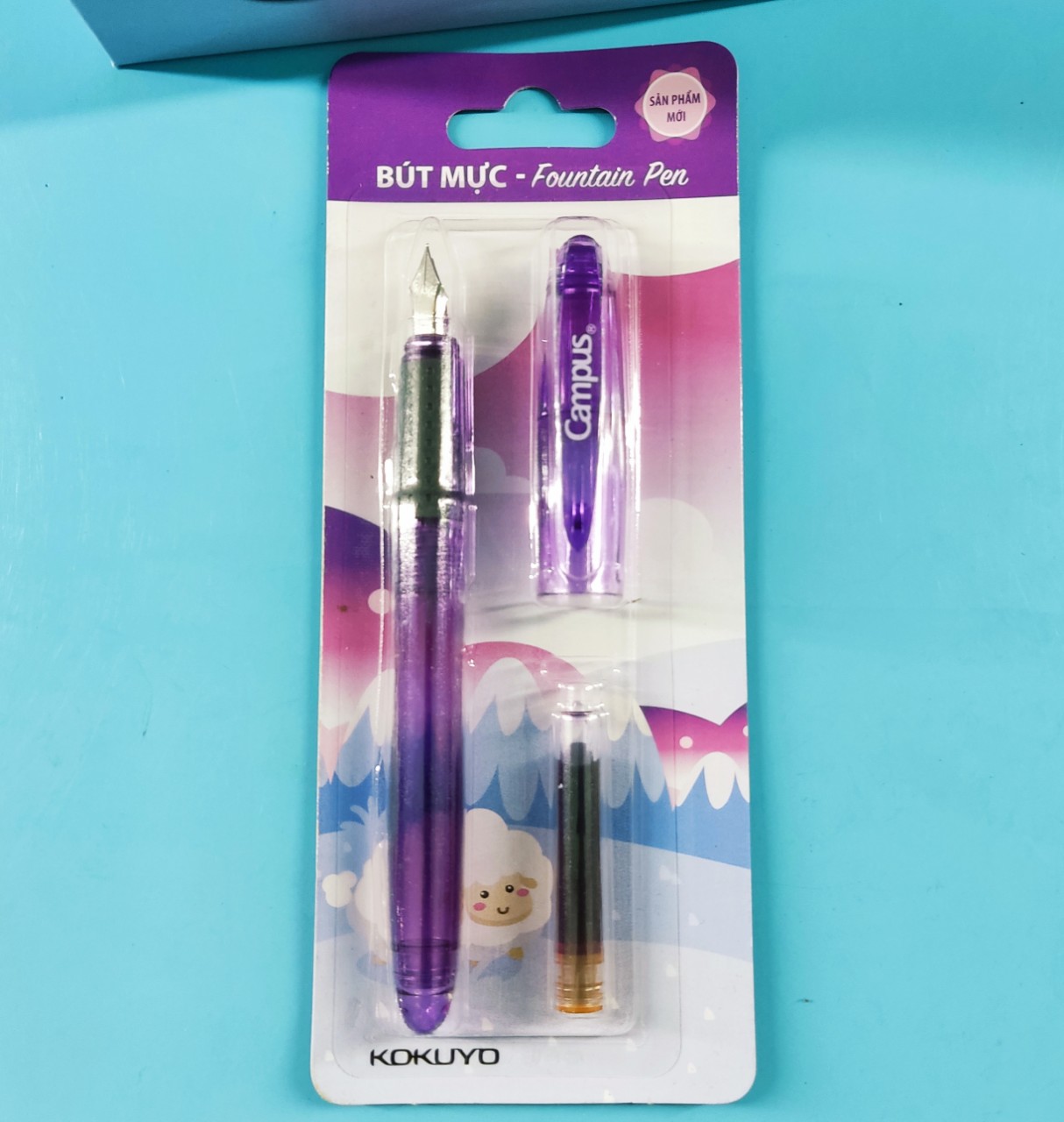 Bút mực tím học sinh kokuyo - fountain pen