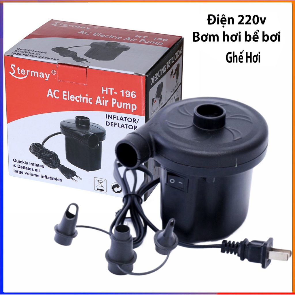 Bơm điện 2 chiều thổi hút và bơm phao bể bơi
