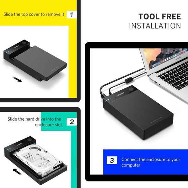 HỘP ĐỰNG Ổ CỨNG 3.5 INCH UGREEN 50422 USB 3.0