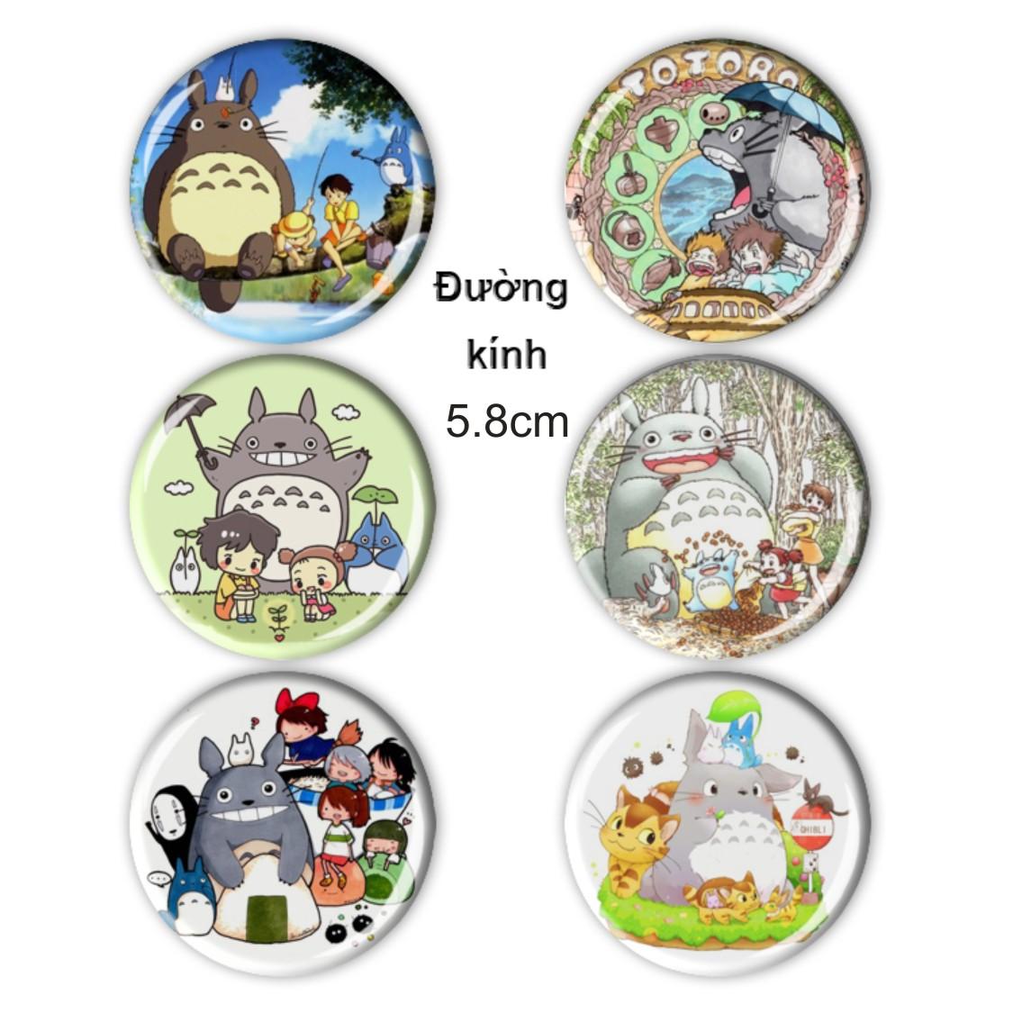 [HCM]Set 6 Huy hiệu Anime Tonari no Totoro
