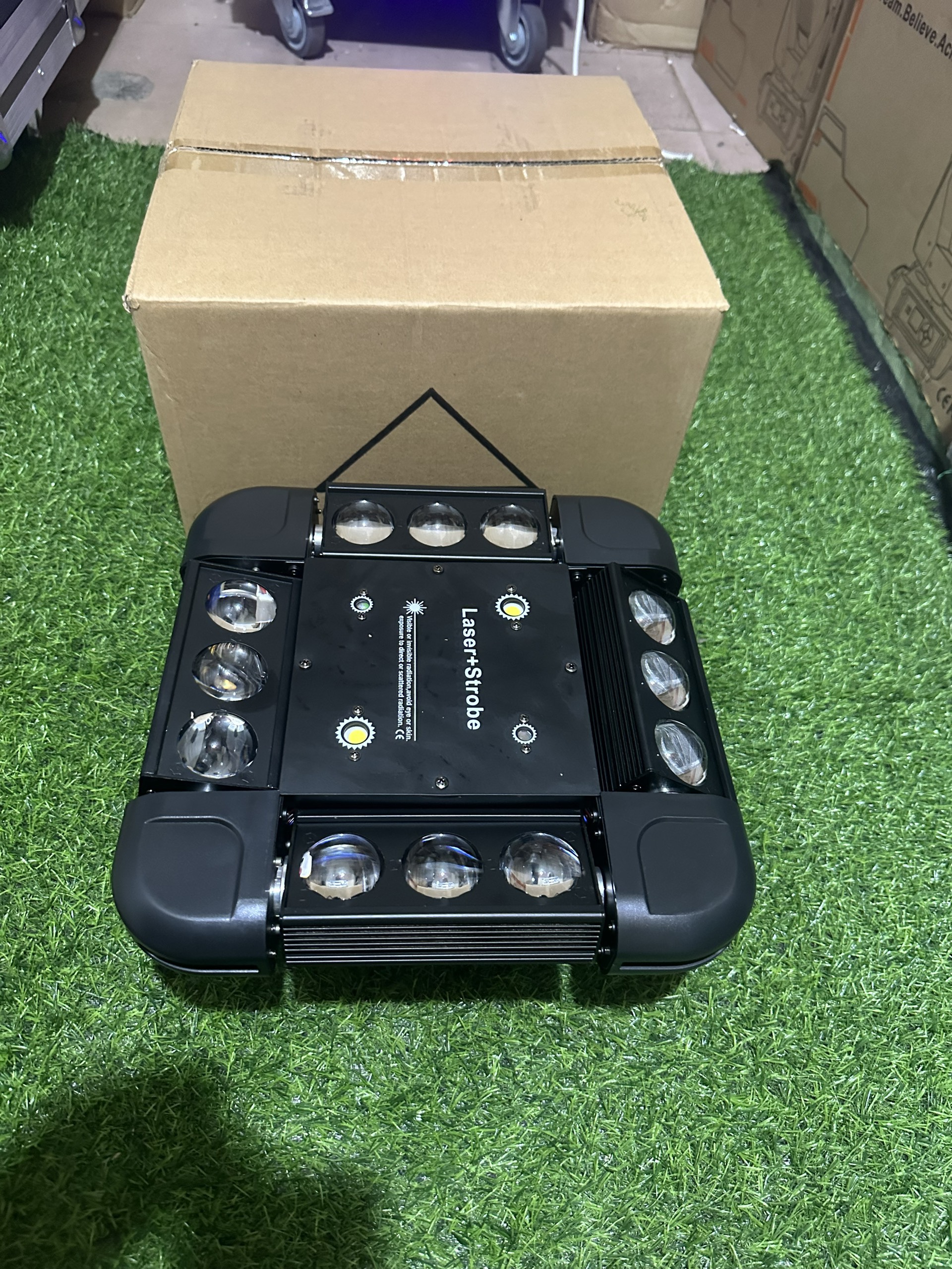 Square Moving Head Light 12 Beam 3-in-1 LED