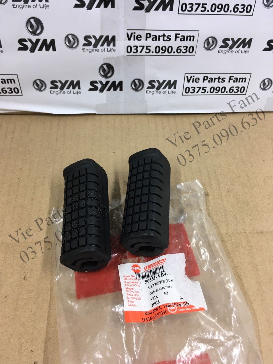 CẶP CAO SU CHÂN TRƯỚC ELEGANT SYM DIN MỚI 100%
