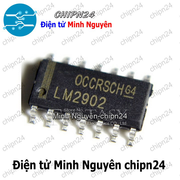 [2 con] (SOP) IC Dán LM2902 SOP-14 (SMD) (LM2902DR 2902) - HH004479
