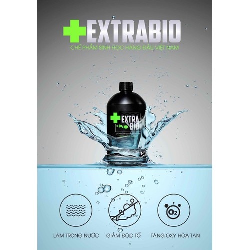 Men Vi Sinh Extra Bio 1000ml cao cấp cho cá cảnh Vi Sinh ExtraBio - Hàng Công Ty