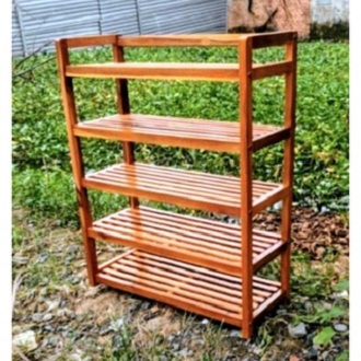 Kệ Dép Tháo Lắp 5 tầng ( Gỗ Cao Su )