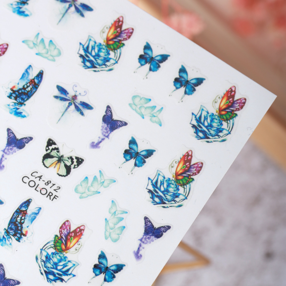 Sticker 3D | Cánh Bướm Mới 2023 | Hình Dán Móng Tay CA