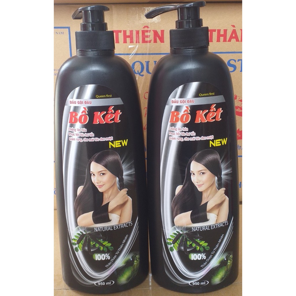 [HCM]Dầu gội đầu bồ kết 1000ml mềm mượt tóc ( đen )