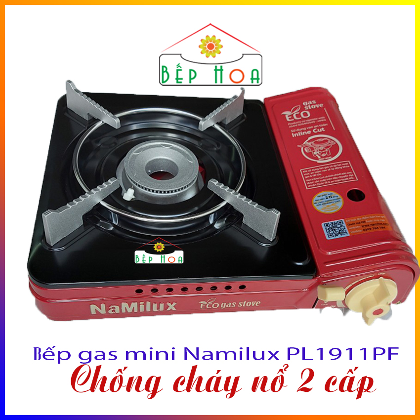 Bếp gas mini namilux pl1911pf - chống cháy nổ - bảo hành 6 tháng - bếp hoa