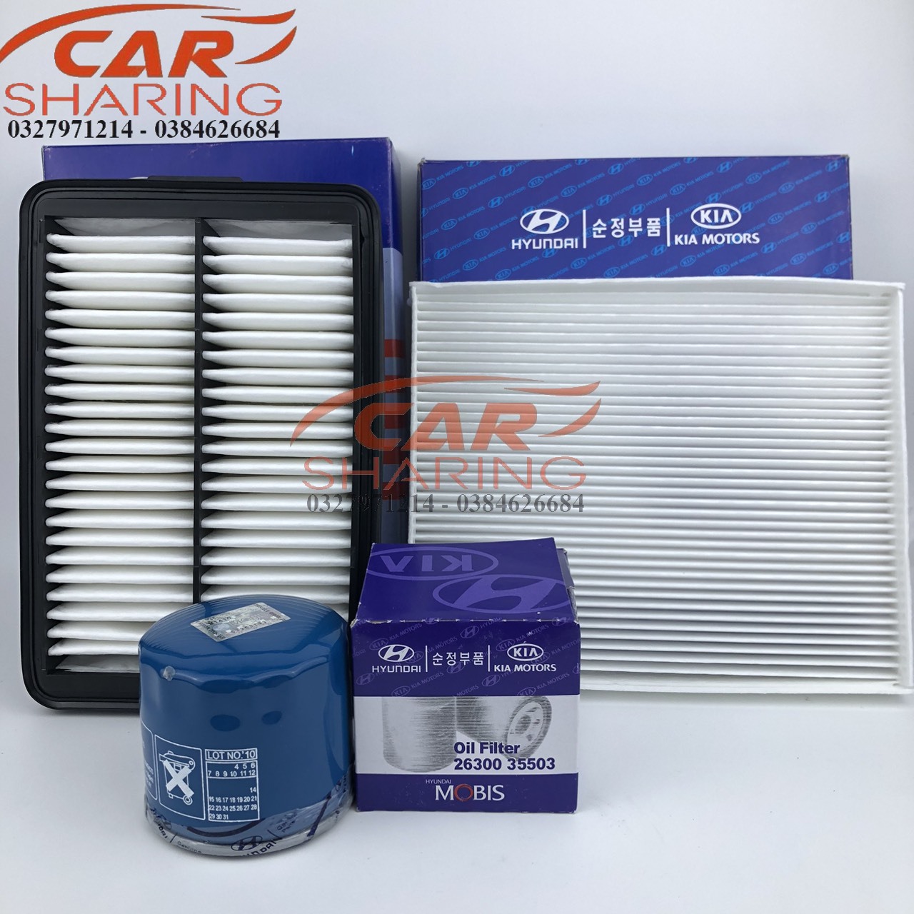 Combo 3 lọc dòng xe Elantra đời 2016 đến nay , CERATO 19 đến nay , K3 2019 đến nay ( Lọc gió động cơ , lọc điều hòa , lọc nhớt )