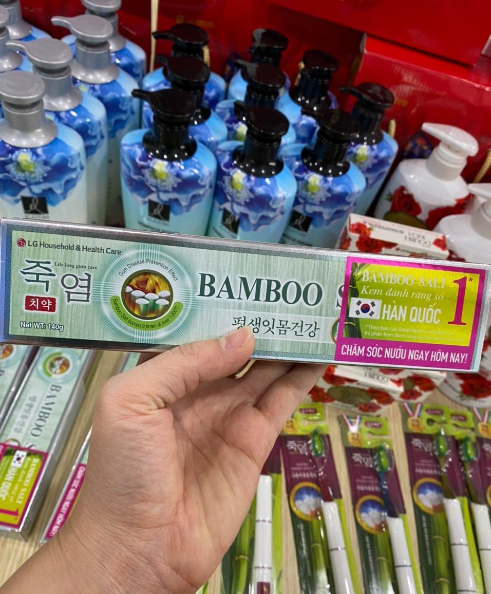 Kem Đánh Răng Muối Tre Hàn Quốc BAMBOO SALT 140G (Chăm Sóc Răng Ê Buôt)