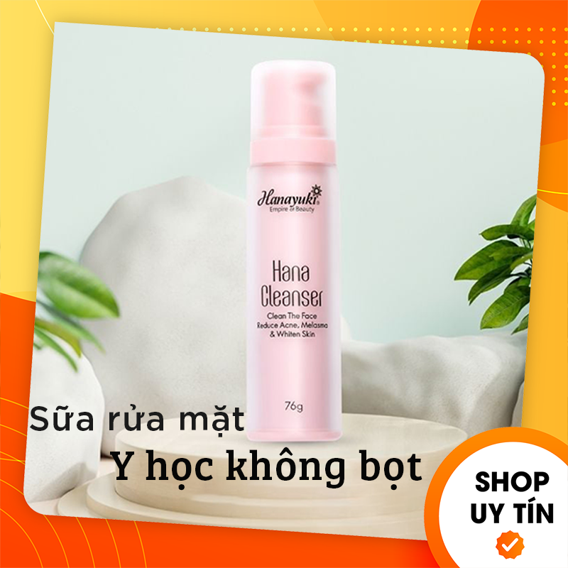 Sữa rửa mặt không bọt Hana Cleanser mini Hanayuki - Mỹ phẩm Hanayuki