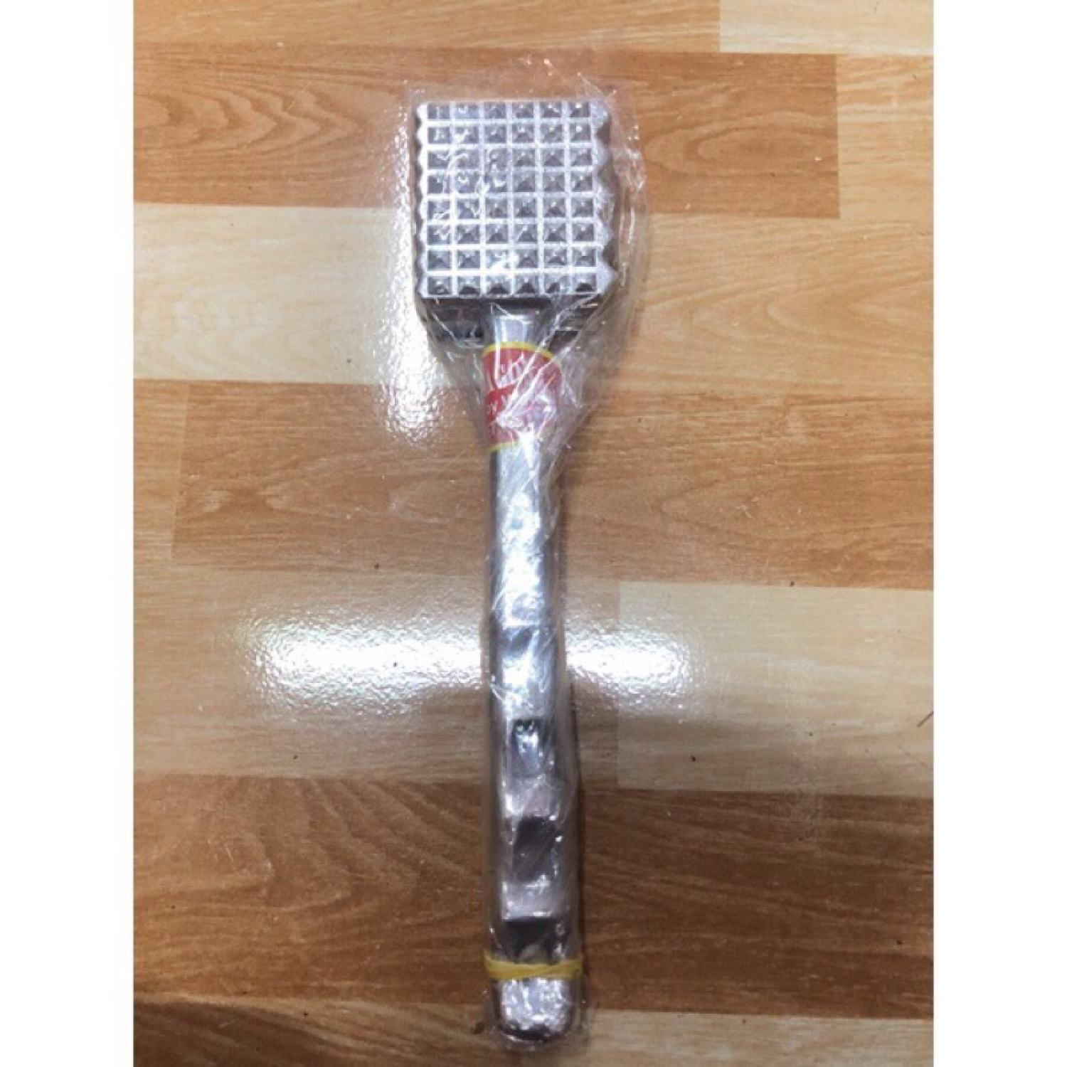 Búa đập thịt hai mặt gai và trơn loại lớn size 25.5cmx6.5cm búa dần thịt loại nặng 450gram cầm đầm tay
